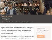 Tablet Screenshot of fantasticbritishfoodfestivals.com